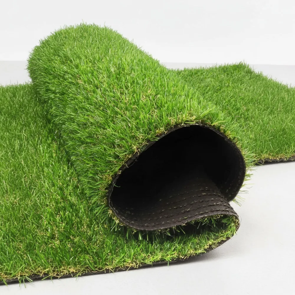 

Realistic Artificial Turf Grass 4ft x 8ft Indoor Outdoor Pet Friendly Lawn Rug Mat Custom Size