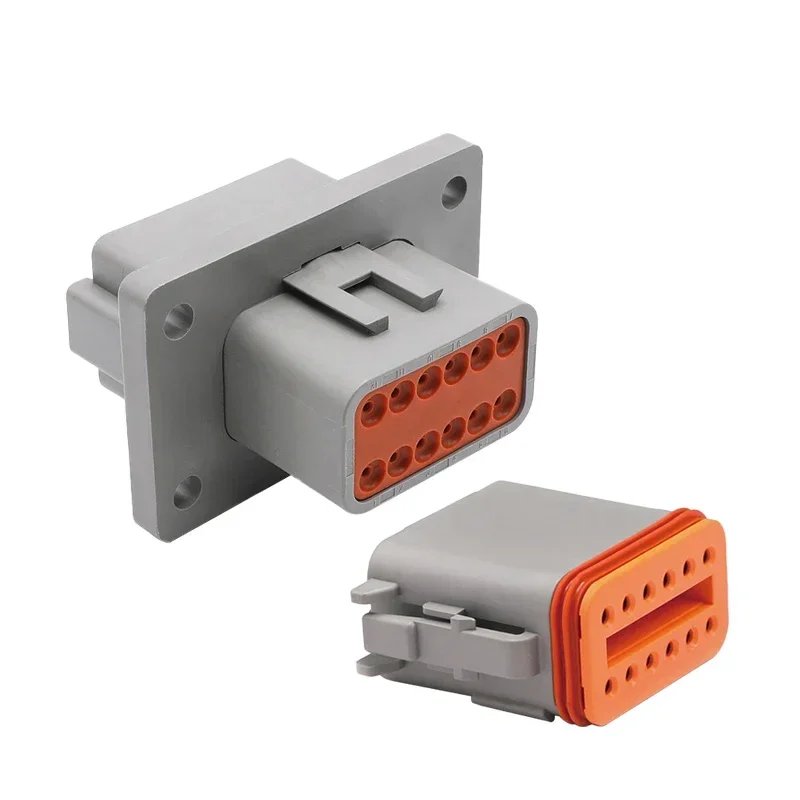 5/10/100Sets Deutsch DT Serie Wasserdichter Drahtverbinder Flansch DT06-2S DT04-2P DT06 DT04 Automotive Versiegelter Stecker DT-Stecker