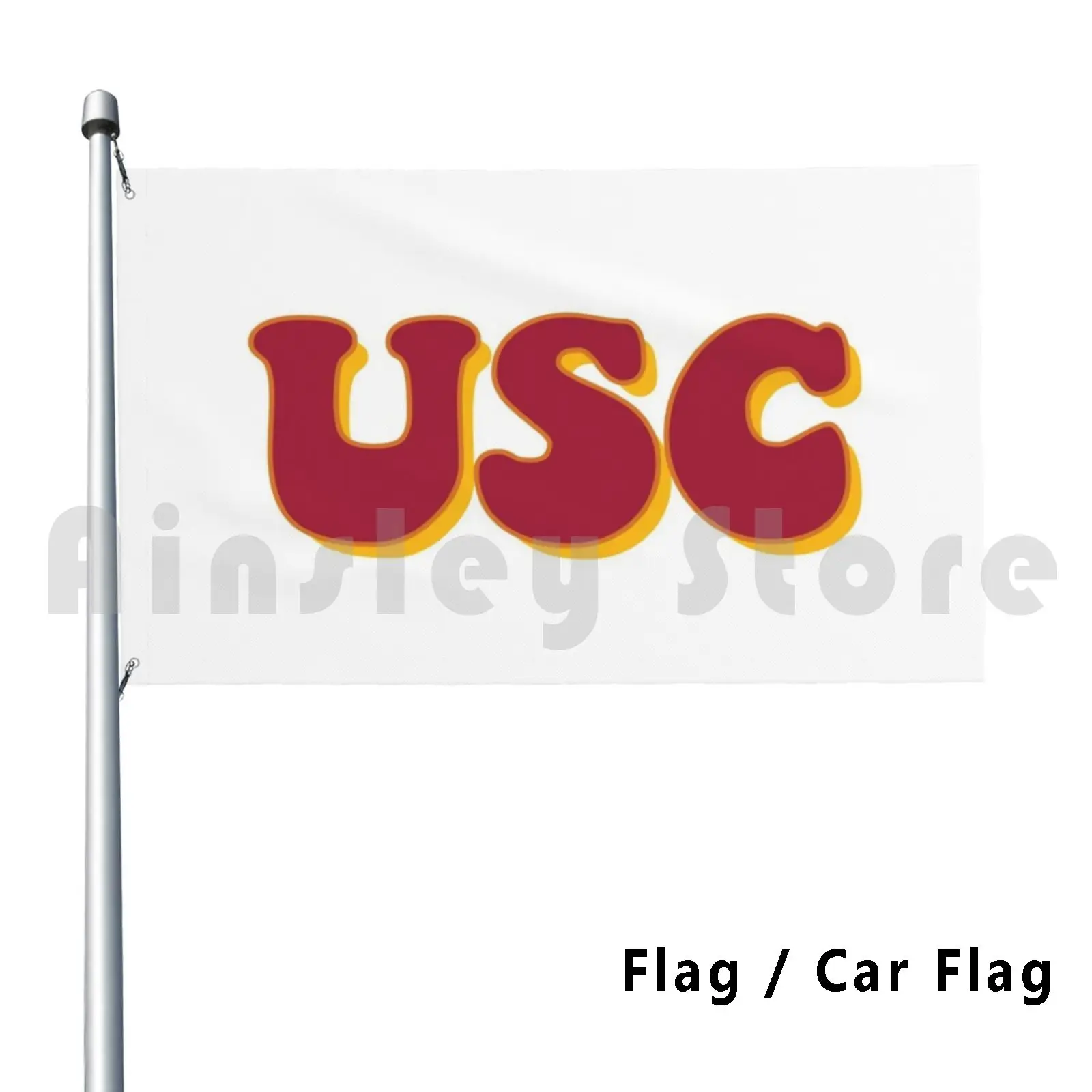 Bandeira Carro Bandeira Usc 3019 Ftfo College Socal La Costa Oeste Califórnia Universidade Uc Major Retro