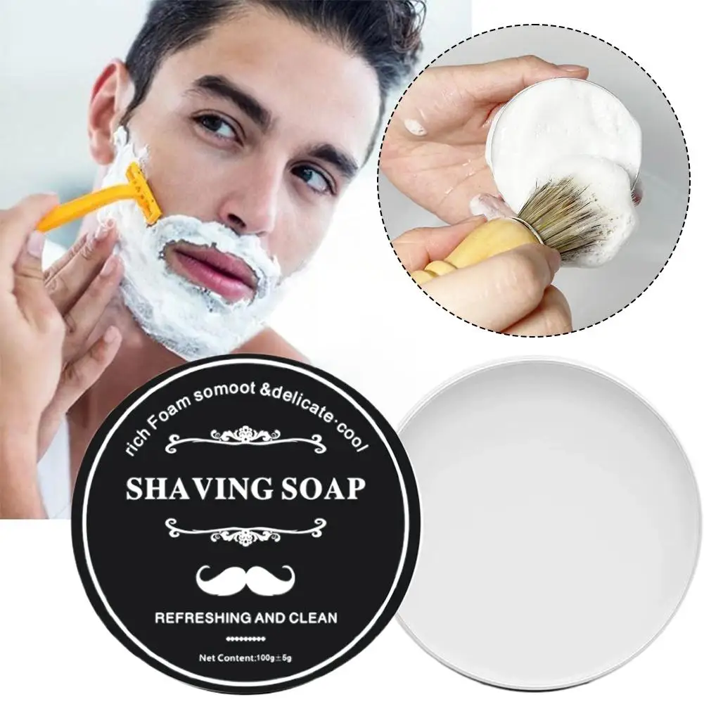 

Shaving Soap Handmade Base Rich Lather Glycerin Olive Oil Shea Butter Nourishing Beard Menthol Cooling Sensation Sensitive Skin