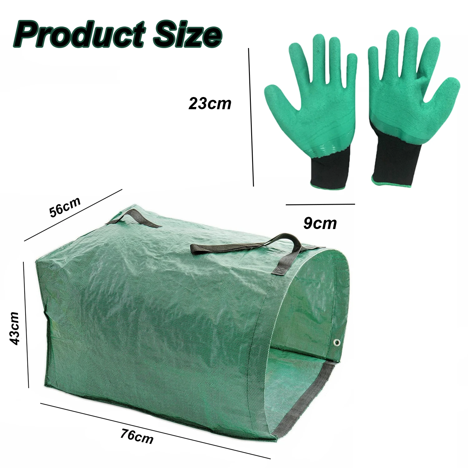 Garden Lawn Leaf Bags Large Capacity Corrosion-Resistant Large Yard Garden Bag for Collecting Leaves Bags for Debris and Waste