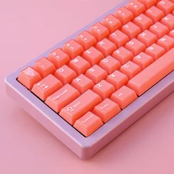 114 Keys Orange red Keycaps ABS Double Shot semi transparent key cap Cherry Profile Custom Mechanical Keyboard