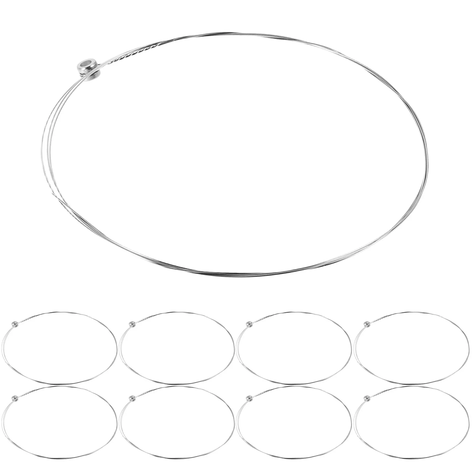 

10Pcs Acoustic Guitar Strings Set Replacement Steel Strings for Folk Electric Guitars Strong Stainless Wire Easy Installation