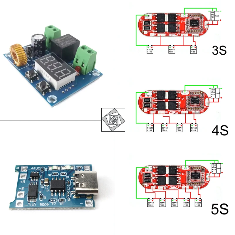 3S 4S 5S Bms Li-Ion…