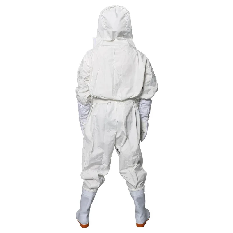 Anti-bee clothing Full set of anti-wasp and wasp, double-layer PVC thickened anti-sting one-piece protective clothing