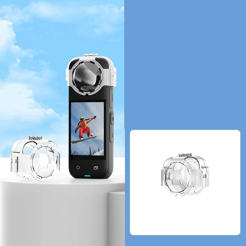 【ใหม่】สําหรับ Insta360 X4 ฝาครอบเลนส์โปร่งใสฝาครอบป้องกันกล้องแอ็คชั่นเลนส์ยามป้องกันอุปกรณ์เสริมสําหรับกล้อง