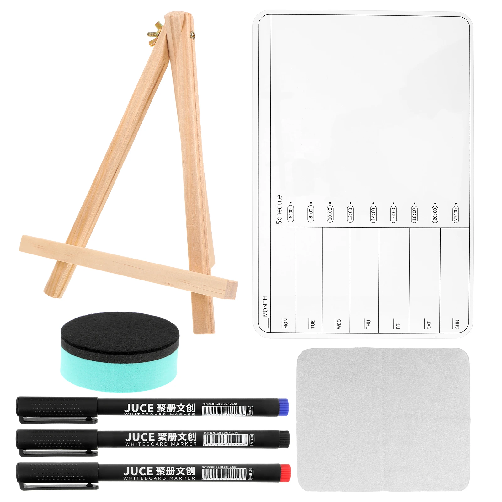 

1 Set Double Sided Whiteboard 11x14 Inches Desk Dry Erase Portable Blank Writing Board for Home Office Student Lightweight