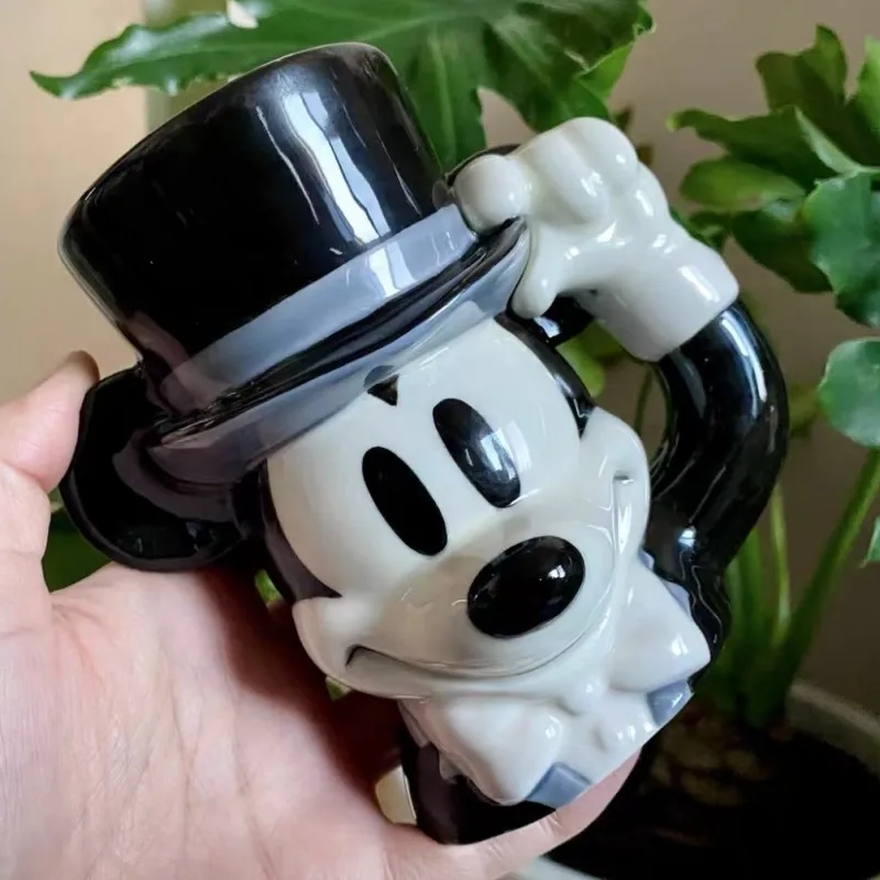 Disney Mickey Mouse Mug Magician Mickey Vintage Ceramic Water Cup Heat-resistant  Desktop Handmade Decoration Exclusive Pendant