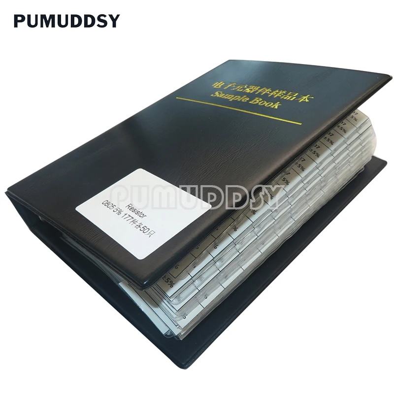 4250PCS 8500PCS 8850PCS 0201 0402 0603 0805 1206 Resistor Sample Book PUMUDDSY 5% SMD Assorted Kit 10K 100K 1K 1R 100R 220R