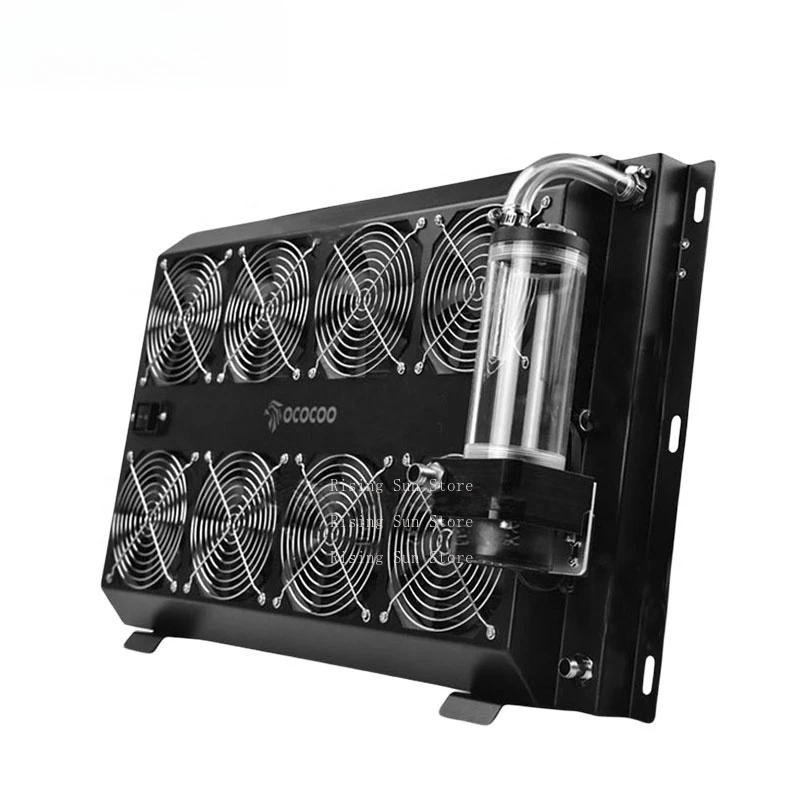OC-BC5 integrated water-cooled radiator 8 fan silent graphics cooler server cabinet heat dissipation