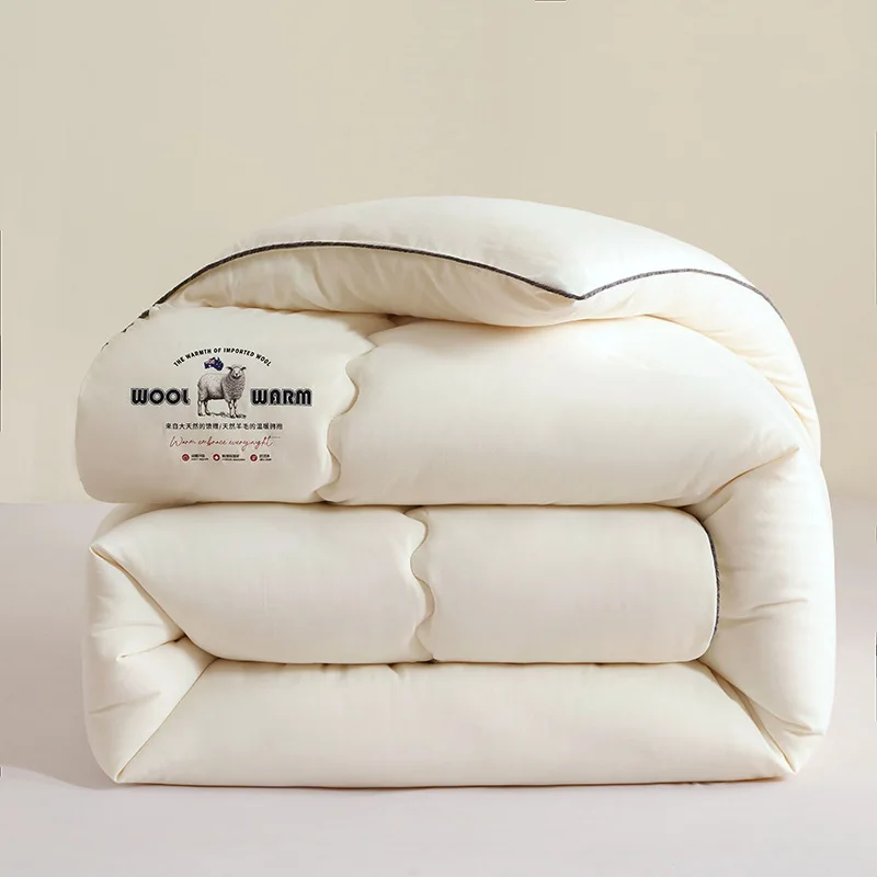 New Autumn and Winter Wool Quilt, Thick and Warm Winter Quilt, Quick Heating Quilt Core, Universal for All Seasons