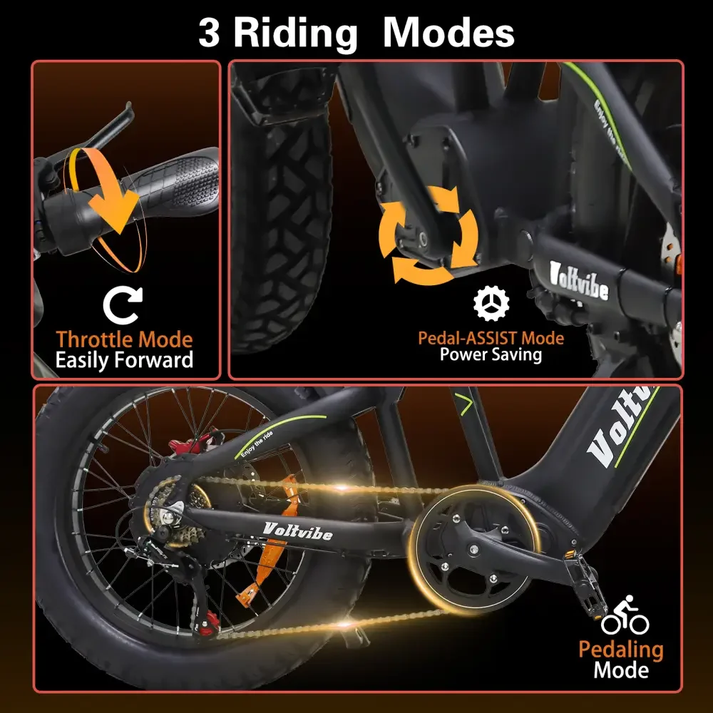 【1 año de garantía】BAOLUJIE M2 bicicleta eléctrica para adultos ebike 28mph bicicleta eléctrica de la suciedad 20 "bicicleta de montaña 2000W 60V25AH bicicleta eléctrica