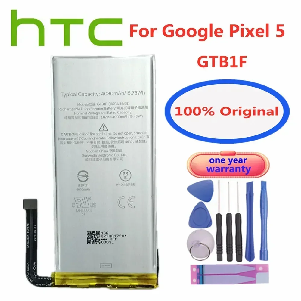 GLU7G G27FU GTB1F Original Battery GMSB3 G63QN For HTC Google Pixel 6 6A 5A 5 Pro Pixel5 Pixel6 Pixel5A 5G Phone Battery Bateria