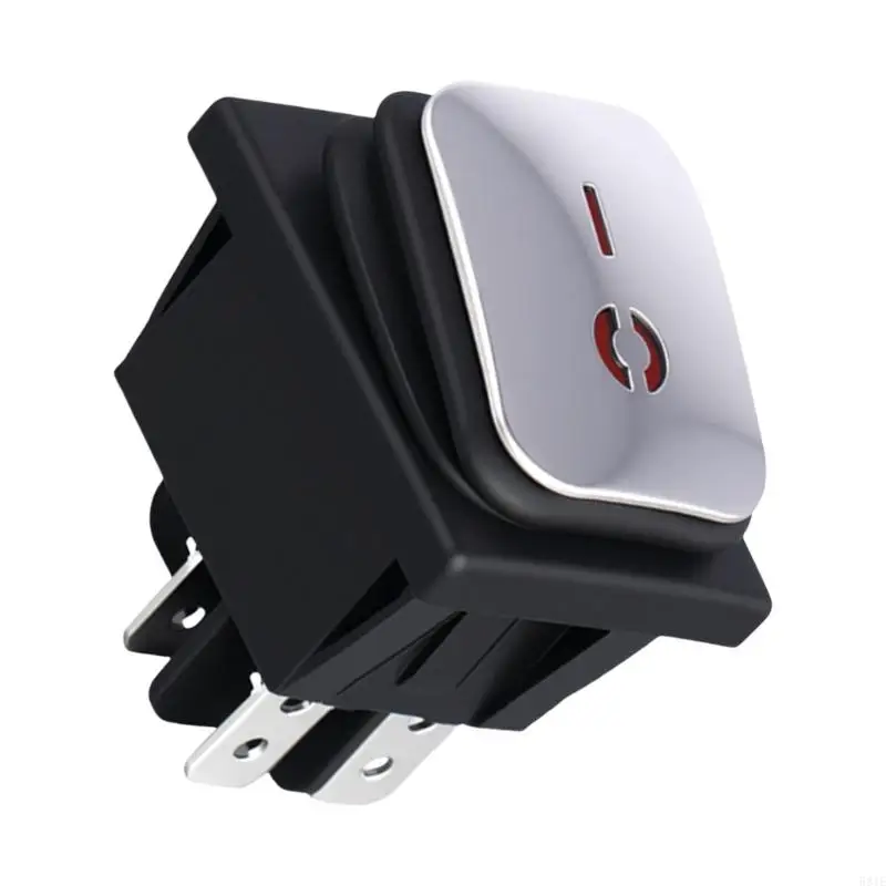 581E Sturdy IP65 Switches 220V 16A سوداء في جبل الاستخدام غير الرسمي