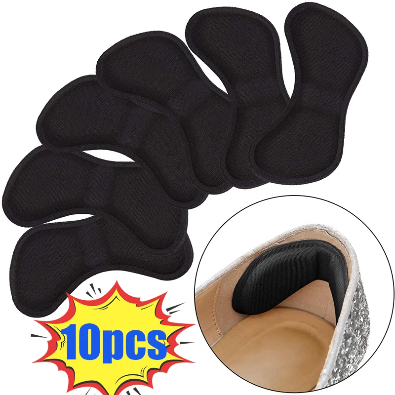 

10pcs Heel Insoles Patch Pain Relief Anti-wear Cushion Pads Feet Care Heel Protector Adhesive Back Sticker Shoes Insert Insole