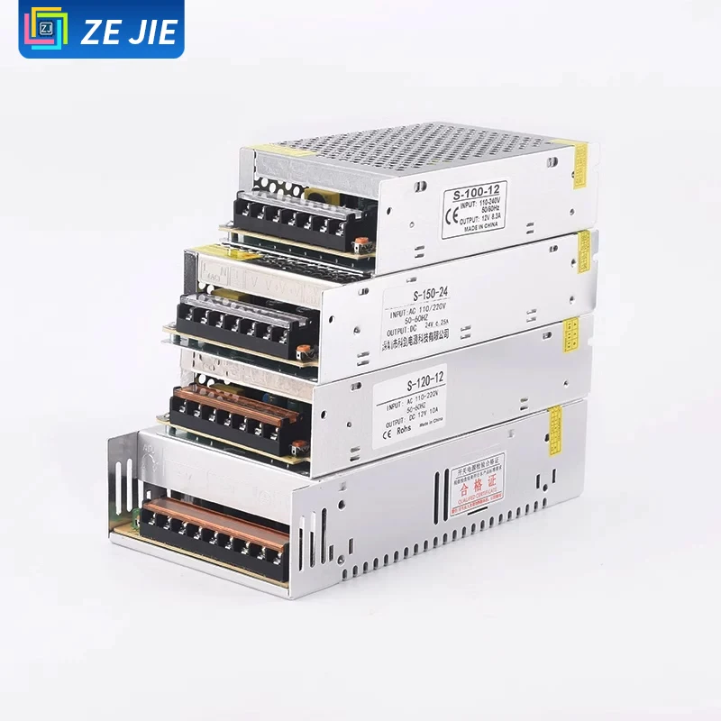 LED Switching Power Supply, 12V for CCTV, 24V for Advertising Light Box, 100‑200‑400W, 10/15/20/30/33A