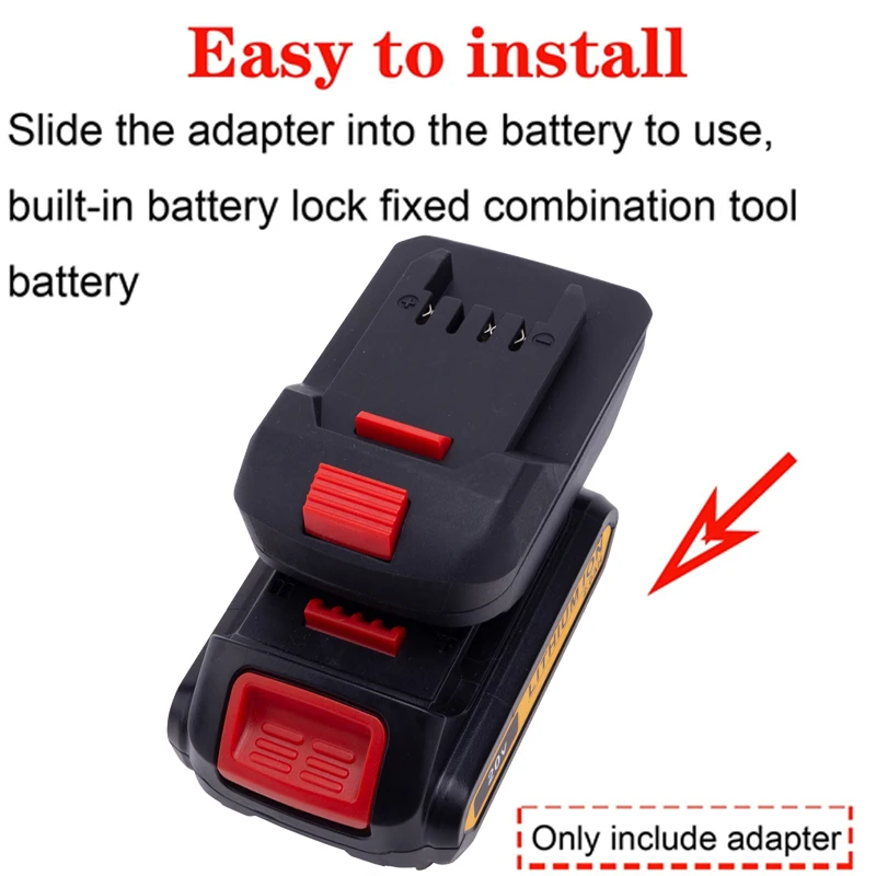 Battery Adapter for DeWalt 18/20V MAX Li-ion Battery to Lidl Parkside X20V Li-Ion Tool Battery Converter Power Tool Accessories