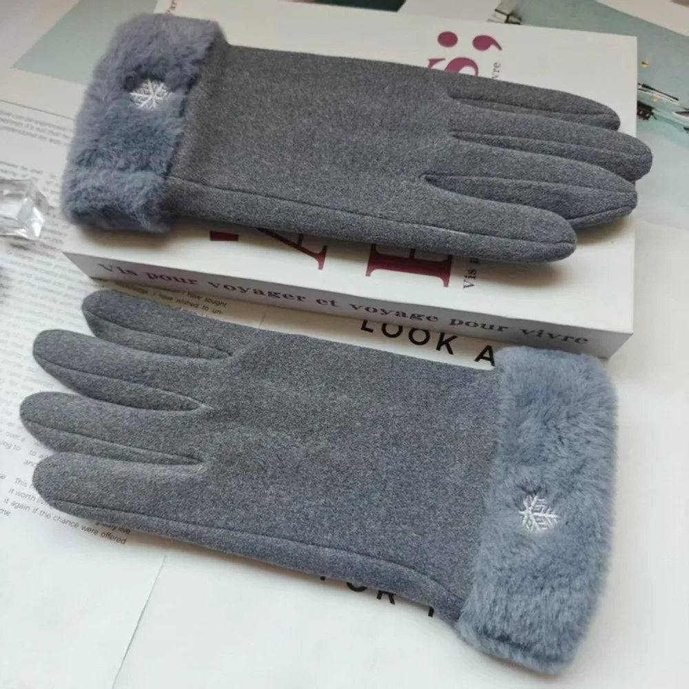

New Dralon Winter Gloves Touchable Screen Warm Driving Mittens Coldproof Windproof Windproof Cold Proof Gloves Girls