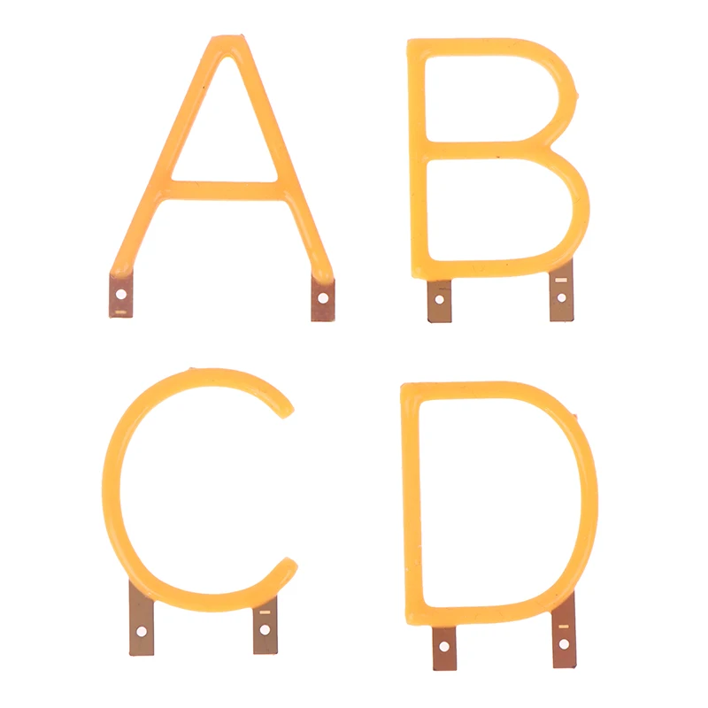 Filament lettre anglaise COB LED, bougie DC3V, Diodes jaunes Edison, décoration de fête, accessoires lumineux, bricolage