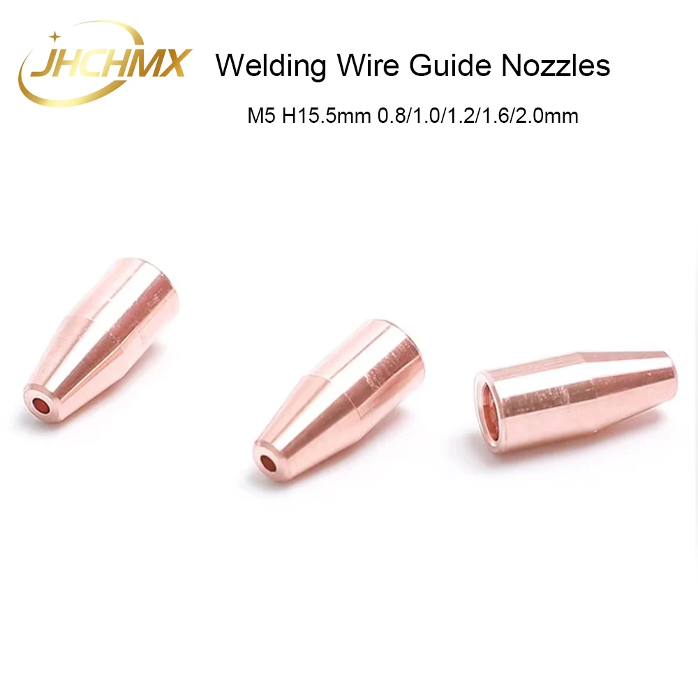 JHCHMX-Buse de guidage de fil de soudage à la main, laser à fibre, tête pour Chaoqiang SUP QILIN Ospri WSX HANWEI, M5 H15.5, 0.8mm, 1.0mm, 1.2mm,