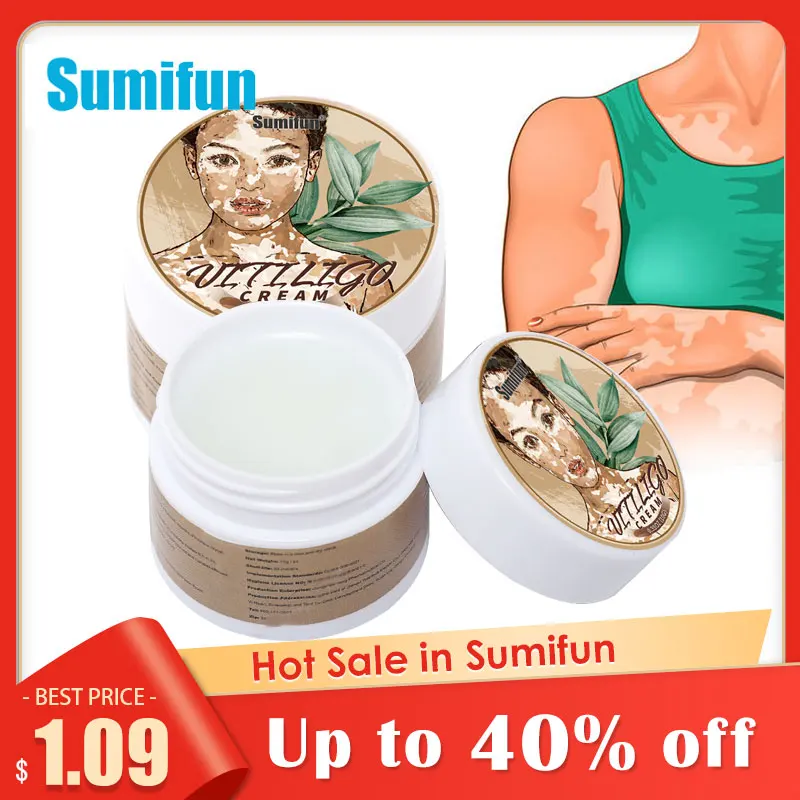 

1Pc Sumifun Vitiligo Relief Balm White Spot Disease Vitiligo Treatment Medical Repair Ointment Beauty Health Care