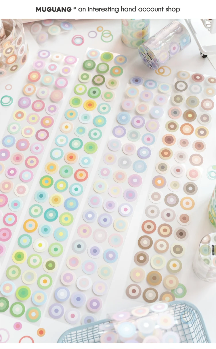 Journal GOo 6,2cmx2m Farbiges Echo-Klebeband, Niedliche Candy Loop Masking Tape für Collage, Junk Journal, Scrapbook, Handy-Zubehör, Schreibwaren – Detail 1