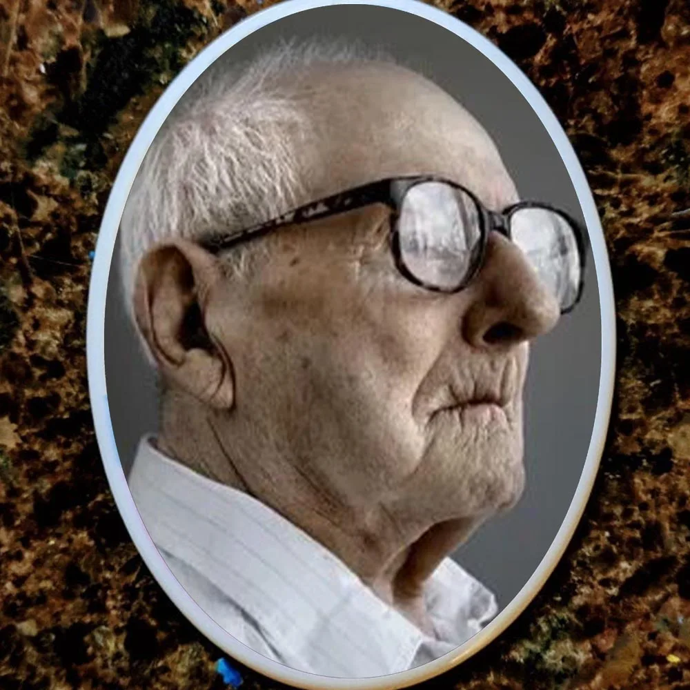 بلاطة تذكارية مخصصة للصور ثنائية الأبعاد (ليست ثلاثية الأبعاد) قطعة واحدة، مثالية لهدايا عيد الأم وعيد الأب ويوم الذكر.