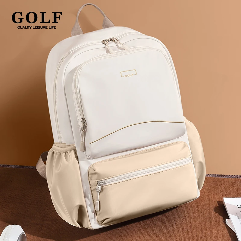 GOLF Women Laptop Backpack 16 Inch Backpacks Woman Fashion Cute Female Bag Stylish Back Pack For Work Multi Pockets High Quality