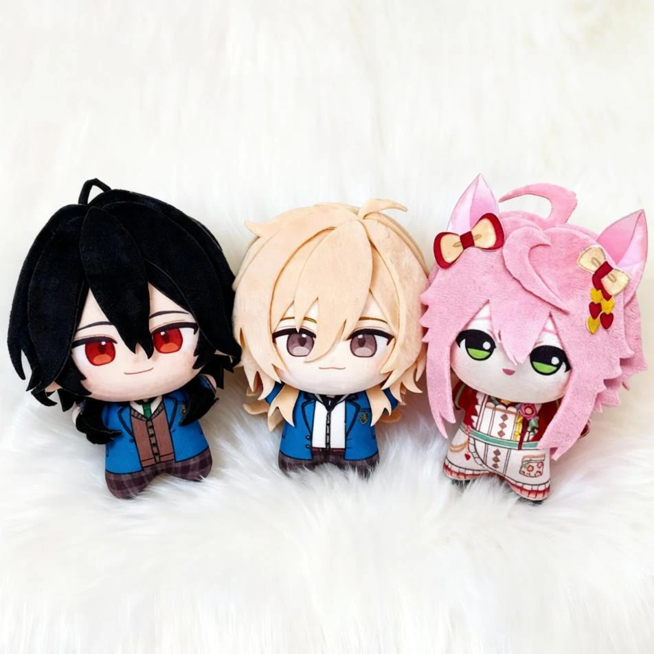 10cm Ensemble Stars Sakuma Rei Plush Doll Tori Himemiya‌ Hakaze Kaoru Plusie Doll Pendant Keychain Stuffed Toy XMAS Collect Gift