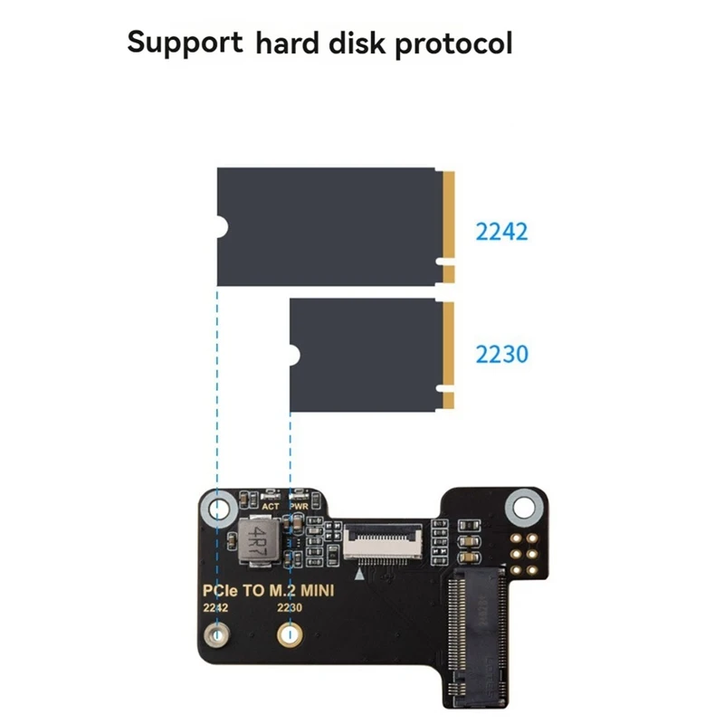 Adapter Board for Raspberry Pi5 PCIe to M.2 MINI