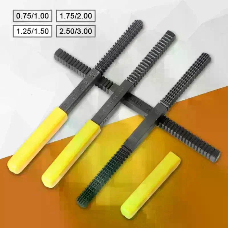 Thread Repair File Metric Thread Restoration Repair File Cleans Damaged Threads 0.75-3 Mm Pitch Metal Hardware DIY Hand Tools