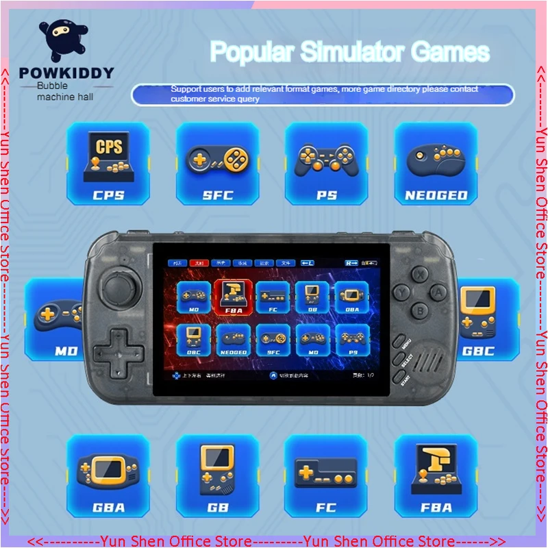 

Powkiddy Bubble Machine Hall X39pro Gaming Machine Hd Home Pocket Nostalgia Ips Rocker Arcade Ps Christmas Gift