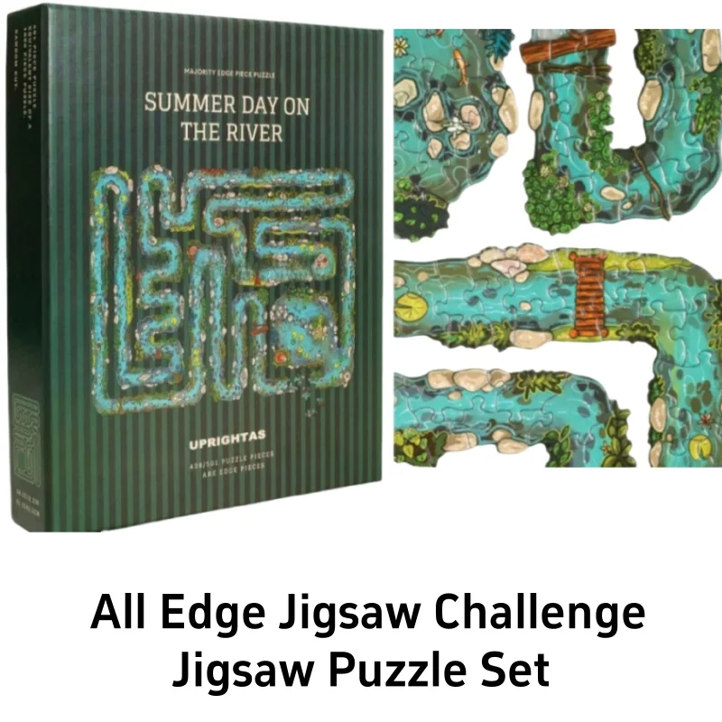 

1 Set All Edge Jigsaw Challenge Board Game Assembling Picture Decompression Puzzles Toy For Adult Children Kids Educational Gift