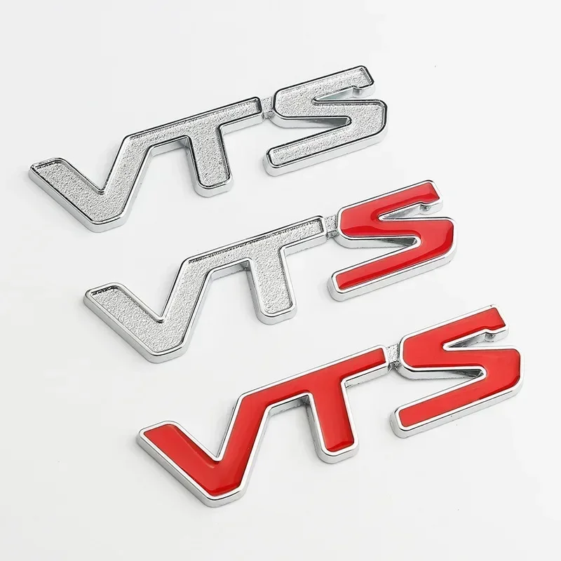 3D Metal VTS Logo Rear Trunk Side Fender Emblem Badge Sticker Decals for Citroen C3 Aircross C4 Picasso Cactus C1