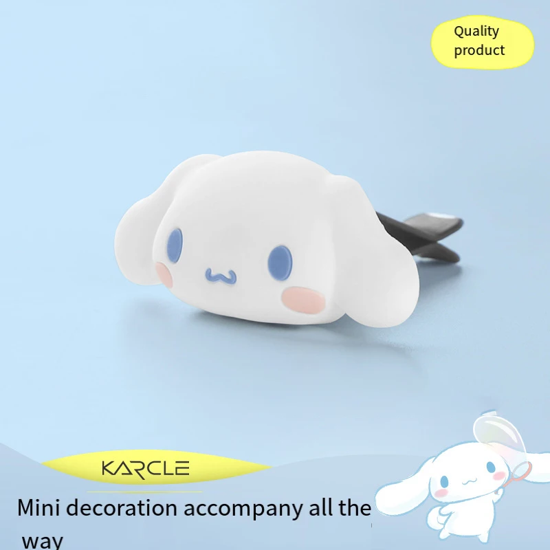 New Cartoon Sanrios Car Airs Conditioner Clip Plug-In Kawaii Cinnamoroll Anime Decoration Vehicle-Mounted Small Decorative Items