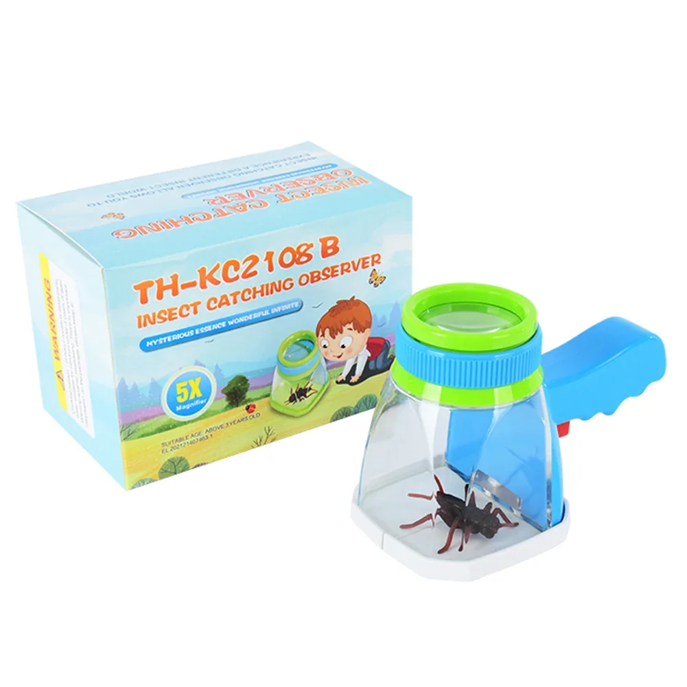 Insect Viewer Magnifying Glass Kids Science Class Viewing Learning Exploration Toys for Primary Secondary School Students