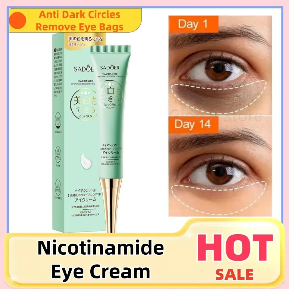 

Nicotinamide Eye Cream Anti Dark Circles Remove Eyes Bags Moisturizing Eye Creams Whiten Bright Beauty EyeCream Korean Cosmetics