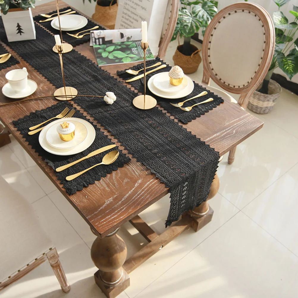 

2 Pcs Table Mat Rustic Rural Western Food Place Mat Style Tablecloth Holiday Decor Placemat Home Hotel Wedding Scene Layout