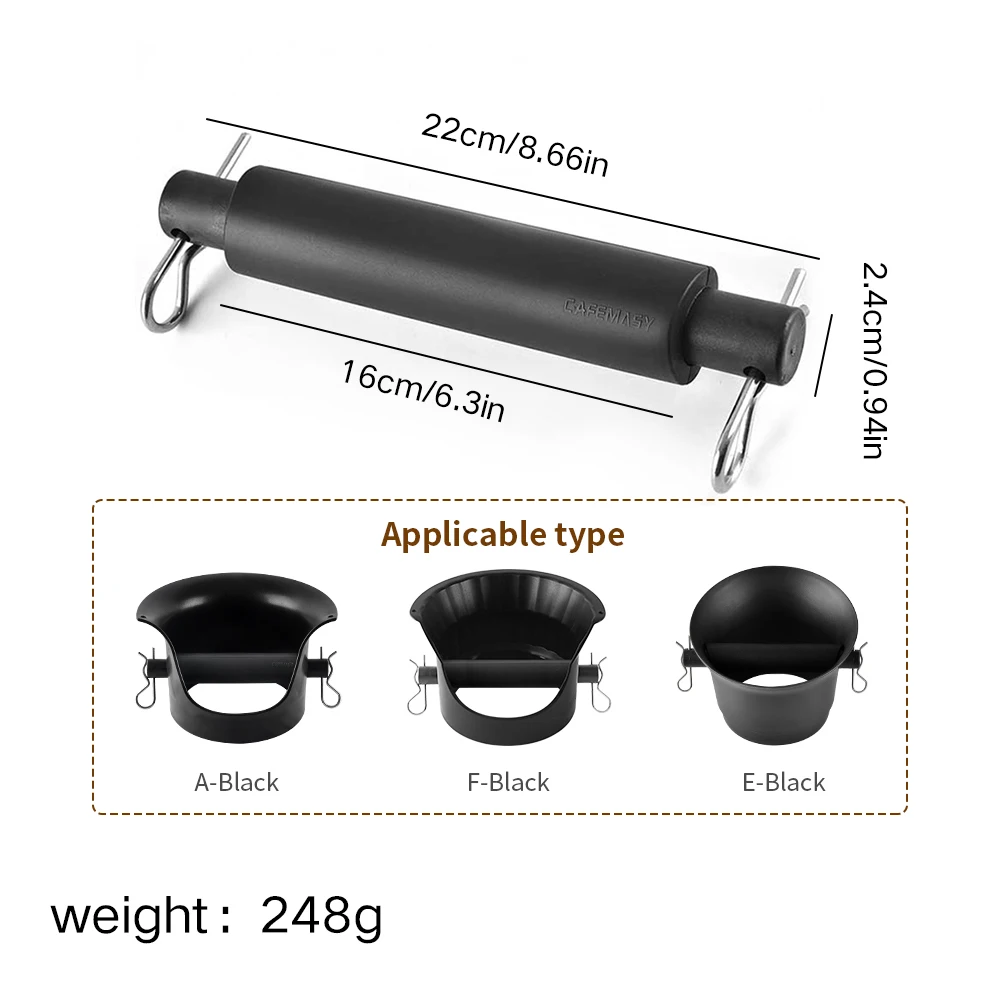 Coffee Knock Box Accessories Standing Knock Box Cap With Container Bar Replacement for Commercial Espresso Grounds Knock Box