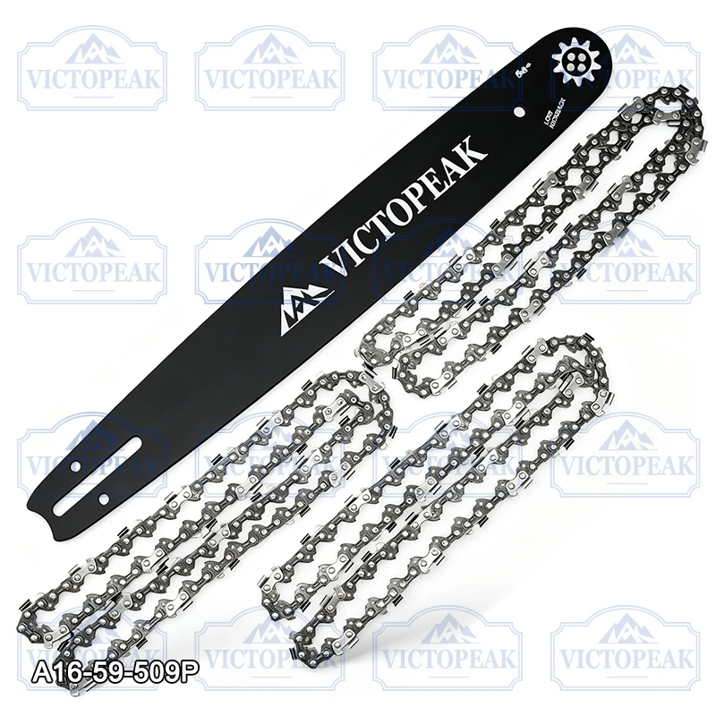 Garden Power Tool Accessories Electric Chainsaw Parts Guide Bar with Chain Blade 16'' 3/8" 0.050" 59Links image 5