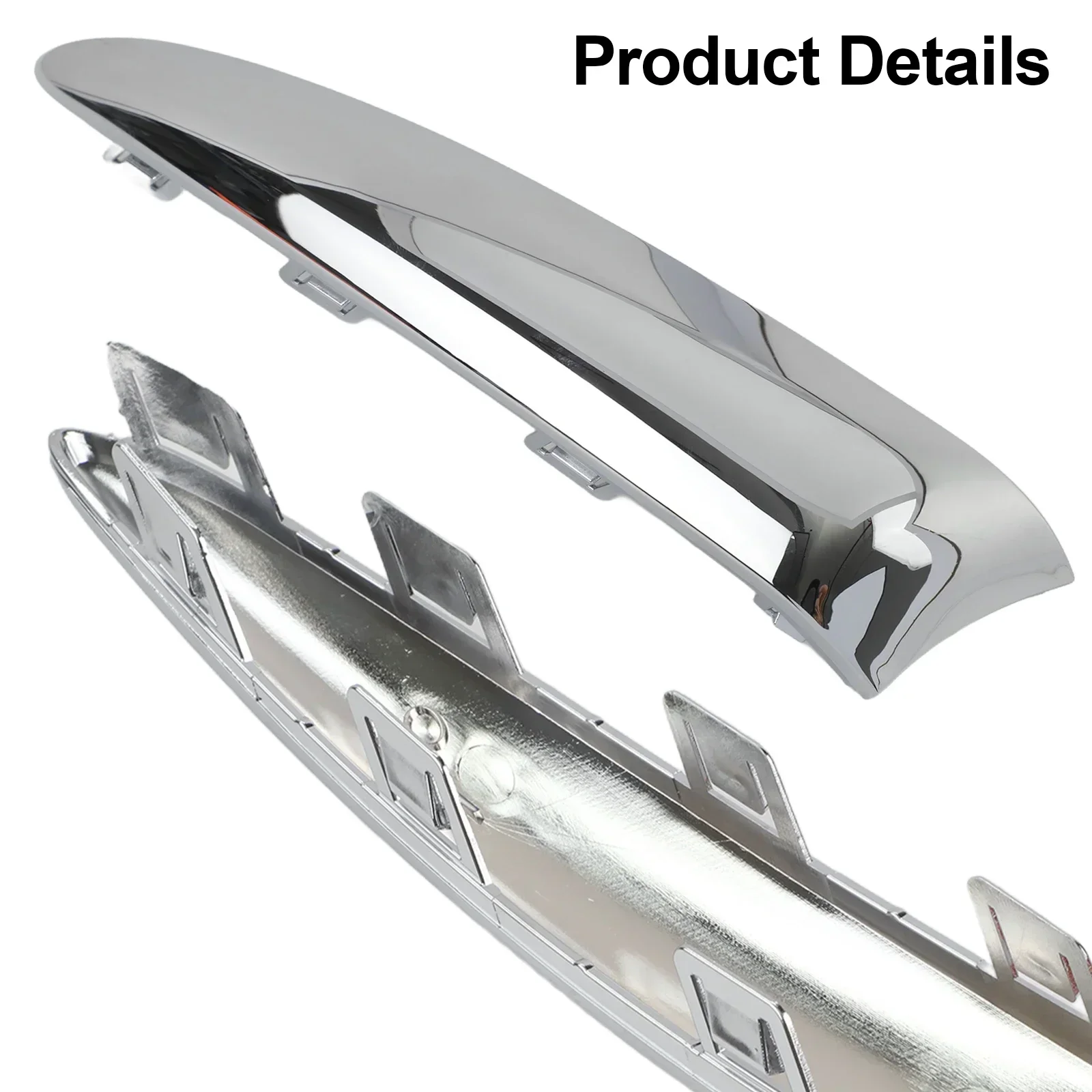 Front Bumper Moulding Chrome Left Side Lounge Compatible with For Fiat 500 2016 2020 Models Direct Replacement 735642306