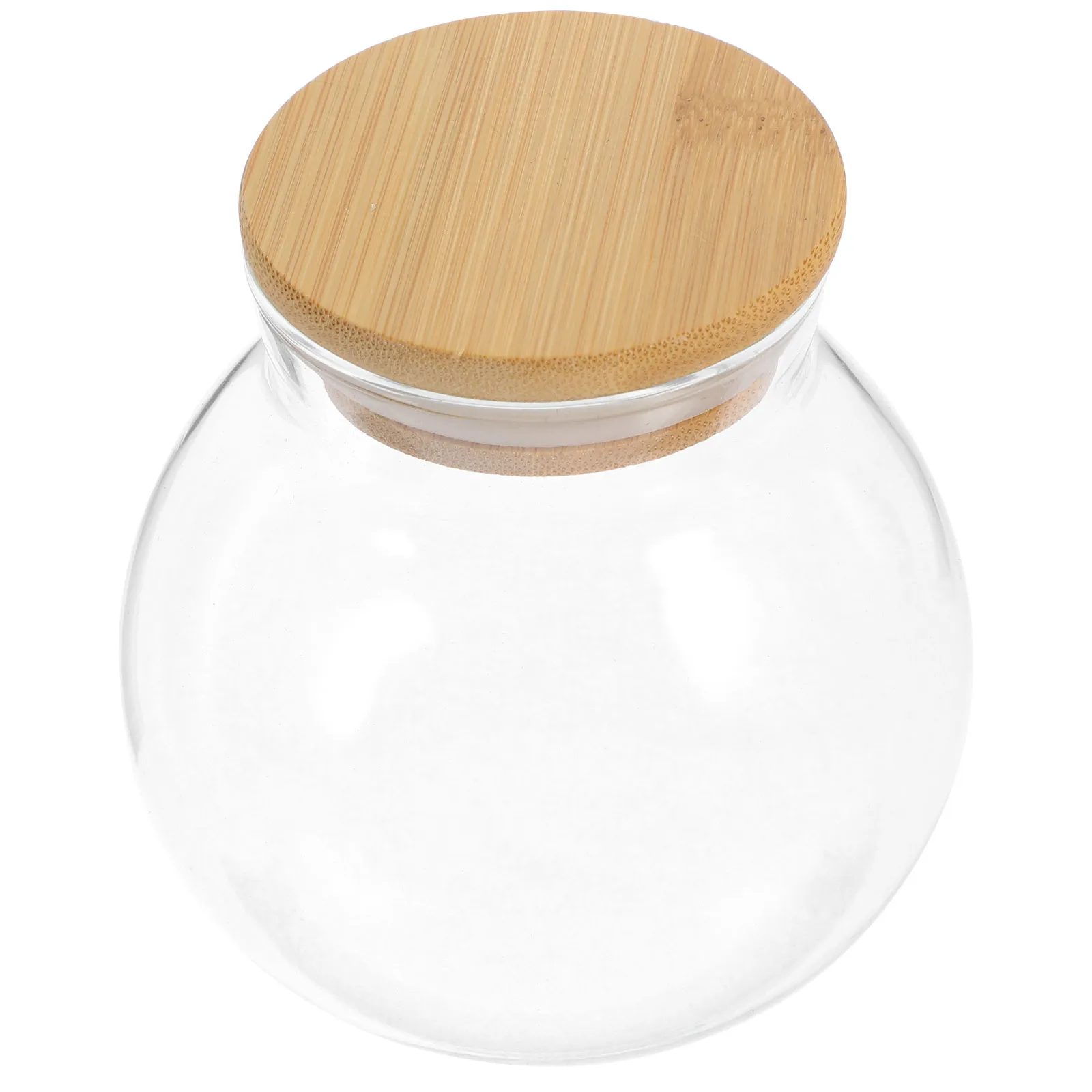 

500ml Glass Candy Holder Airtight Tea Canister Transparent Dry Fruit Jar for Home Storage Decorative Container