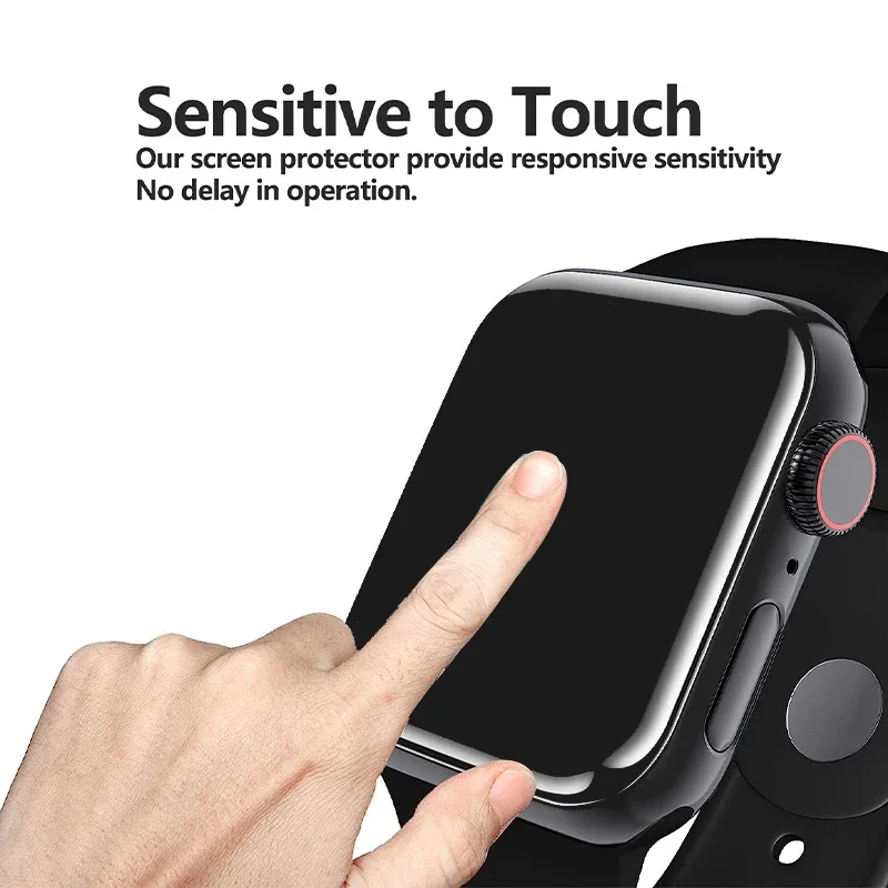 واقي شاشة منحني ثلاثي الأبعاد لساعة أبل 49 مللي متر 40 44 مللي متر 45 مللي متر 41 مللي متر 38 42 مللي متر HD طبقة ناعمة لا زجاج iWatch Series Ultra 9 8 7 SE 6 5