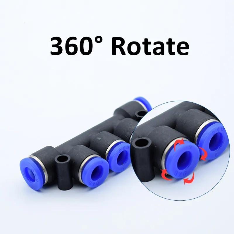 1pcs PK Blue Pneumatic Fitting Pipe Connector Tube Air Quick Fittings Water Push In Hose Couping 4mm 6mm 8mm 10mm 12mm