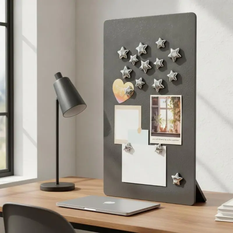 10Pcs Star Fridge Magnets Metal Star Magnetic Push Pin Photo Wall Magnet Sticker