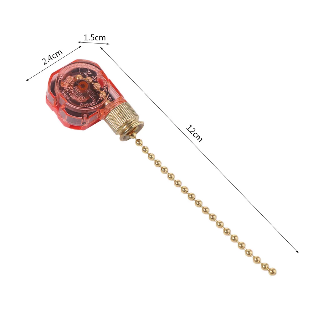 Speed Control 3 Speed Pull Chain Control Smooth Surface Comfortable Ceiling Fan Switch 8cm Chain Light Pull Chain