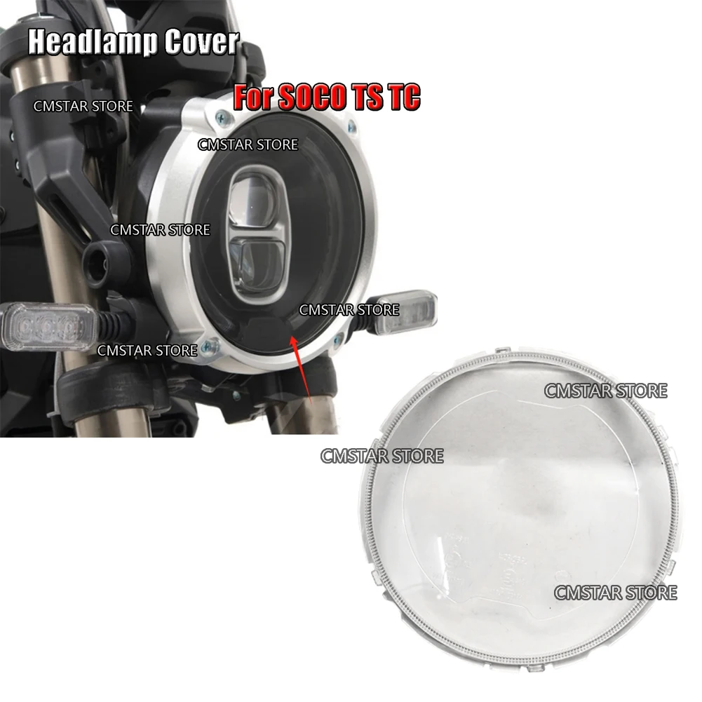 Motorcycle For Super SOCO TC TS ts tc Headlight Cover Protector Shell Parts Headlamp Cover