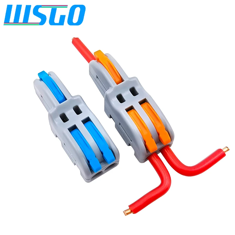 Splicing type one in multiple out wire connector, multi-color handle, branch terminal, combined docking parallel wiring terminal