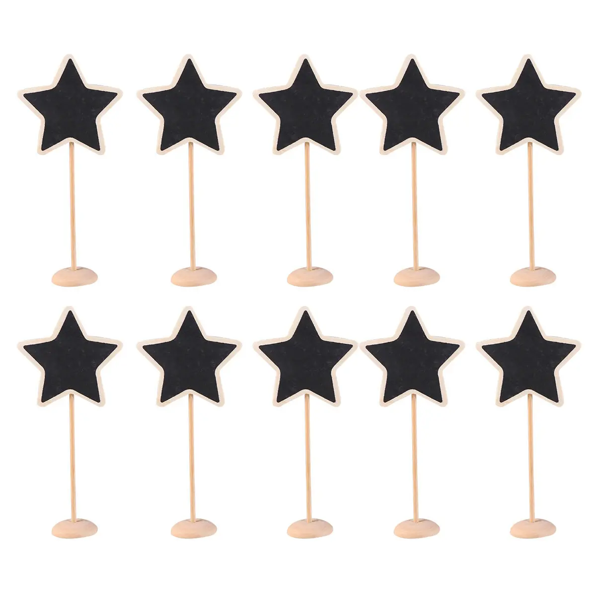 Mini Chalkboard Blackboard Message Wooden Sign Halloween Christmas Message Board Sign Mini Blackboards Creative Design 10Pcs