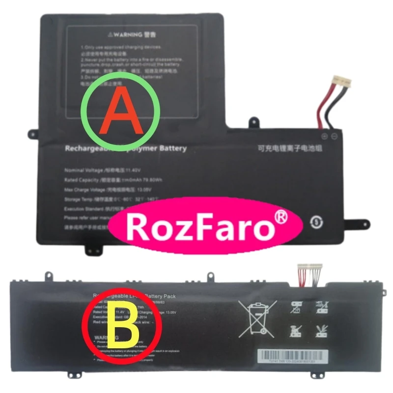 Аккумулятор для ноутбука RozFaro 599960-3S1P DC606090PV-3S 55163220P 5710873-3S1P 607090PV-3S1P для Ninkear A15 Plus 15,6 дюйма
